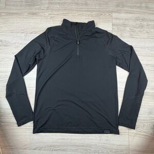 Obermeyer Flex 1/4 Zip Base Layer Top Black Mens Size L